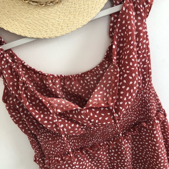 *Sold elsewhere💔* Short Ruffle Boho Dress - Picture 7 of 9